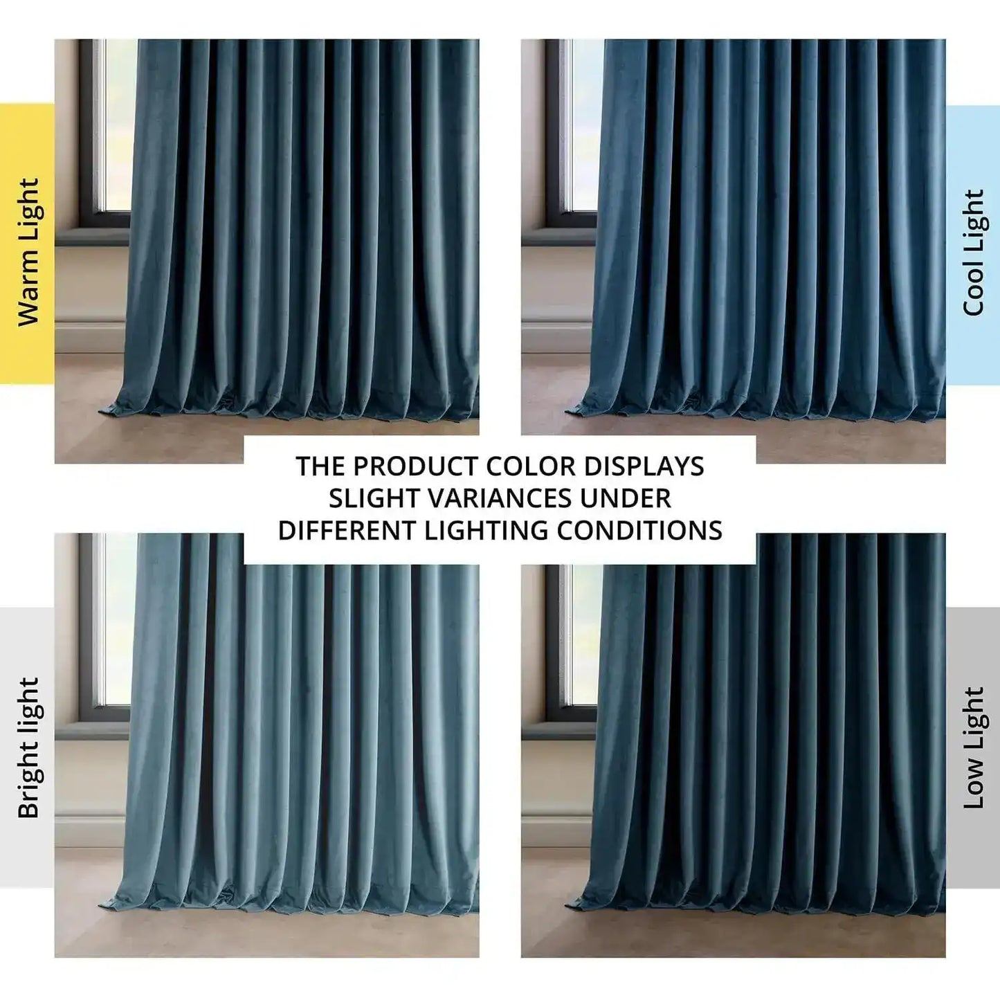 Avalon Blue Extra Wide Heritage Plush Velvet Curtain - HalfPriceDrapes.com