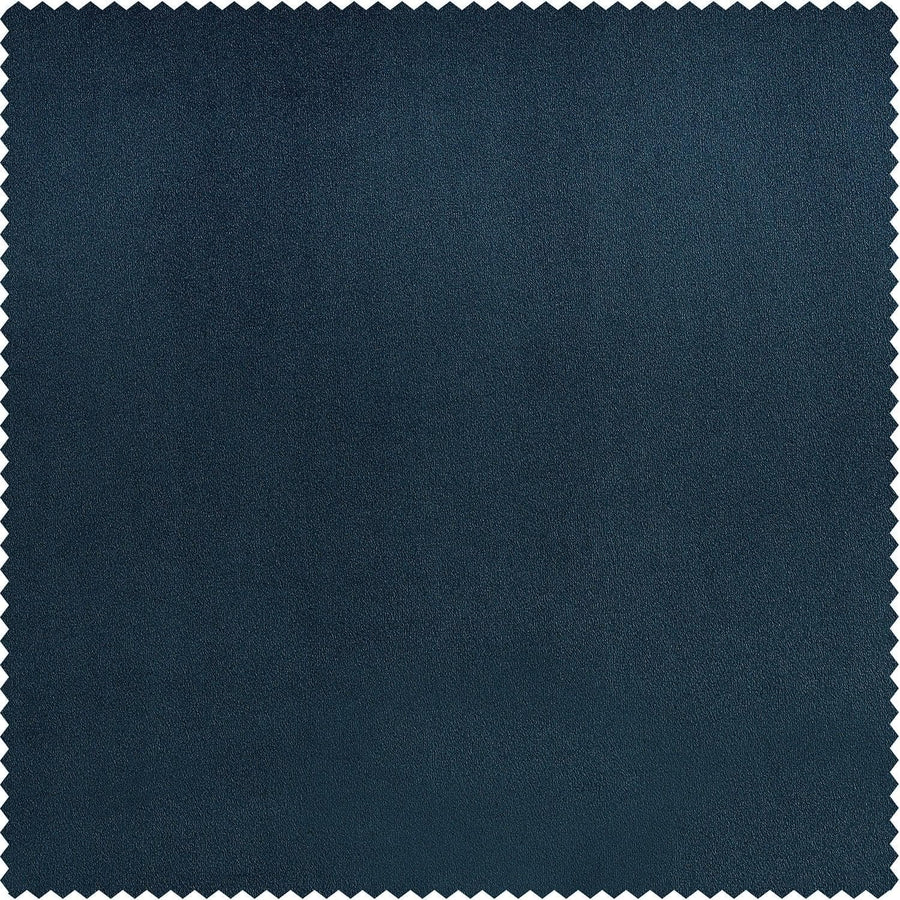 Avalon Blue Heritage Plush Velvet Custom Curtain - HalfPriceDrapes.com