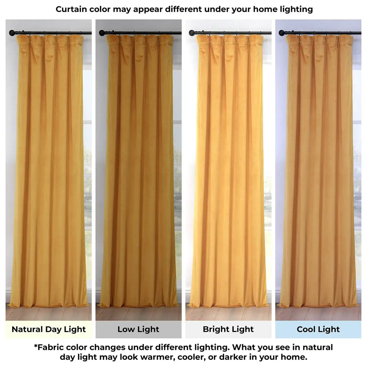 Aztec Gold Heritage Plush Velvet Room Darkening Curtain
