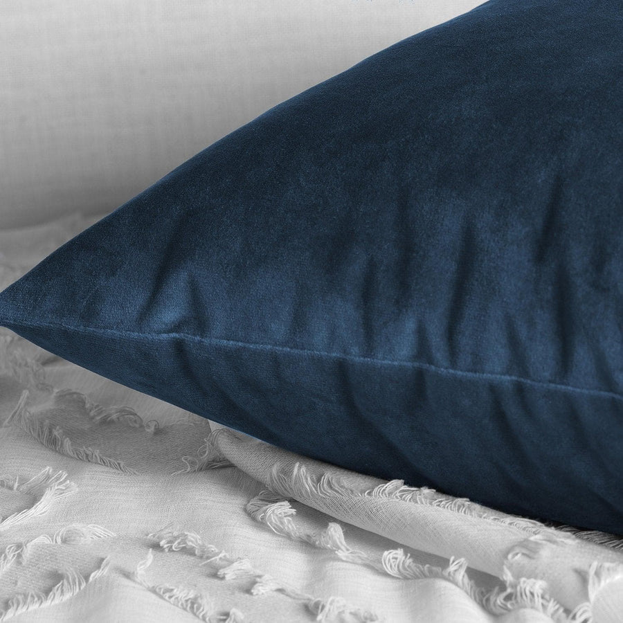 Eternal Blue Heritage Plush Velvet Cushion Covers - Pair - HalfPriceDrapes.com