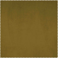 Peat Green Heritage Plush Velvet Swatch - HalfPriceDrapes.com