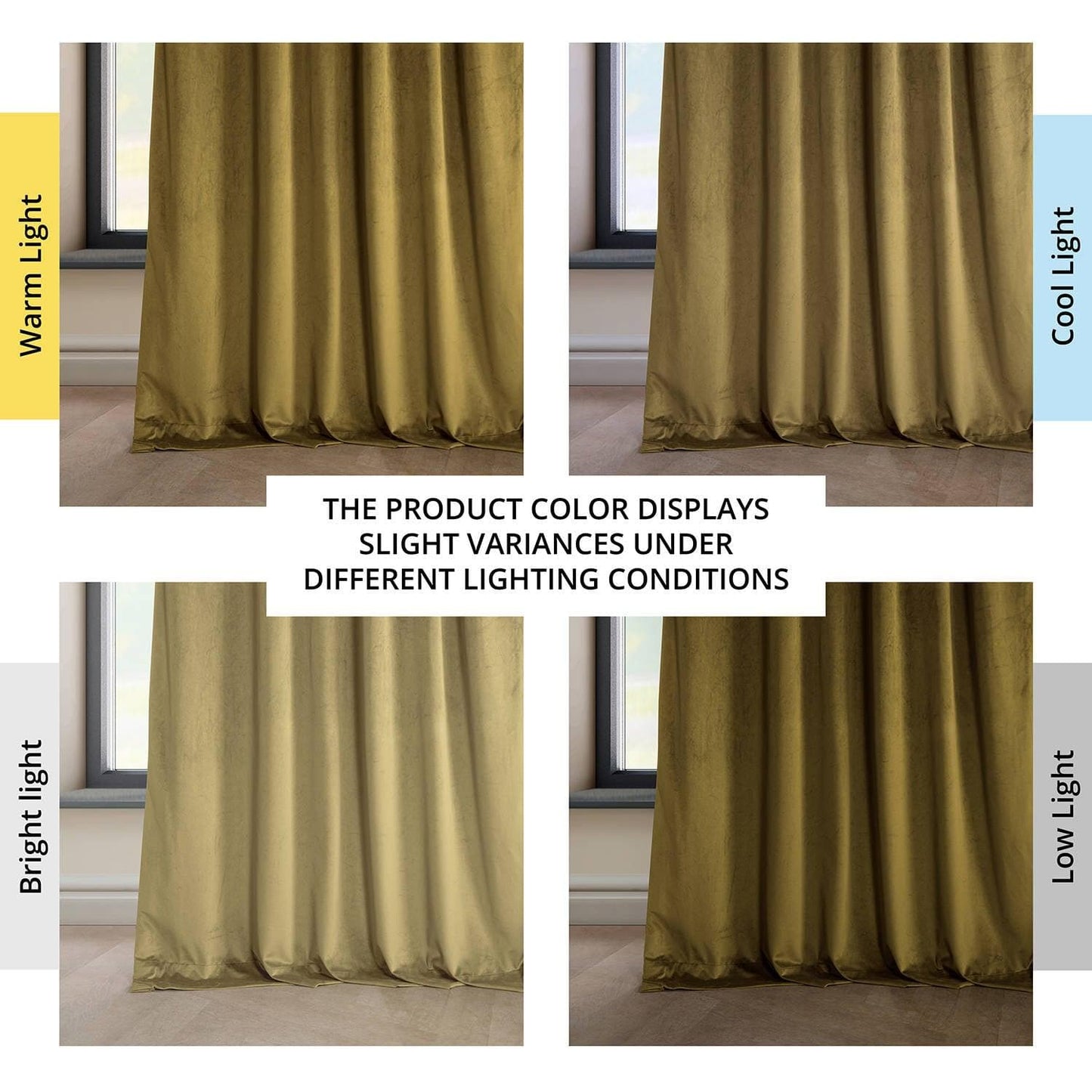 Peat Green Heritage Plush Velvet Curtain - HalfPriceDrapes.com