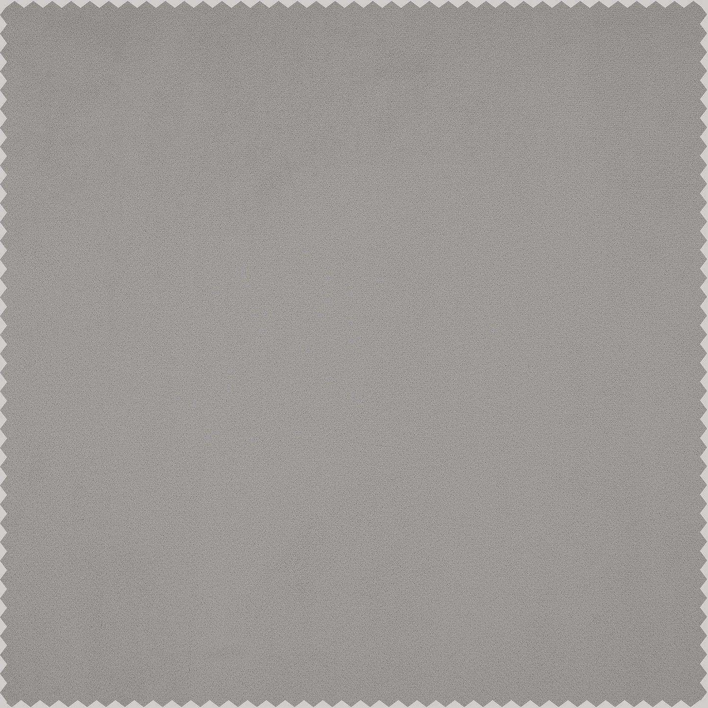 City Grey Heritage Plush Velvet Swatch - HalfPriceDrapes.com