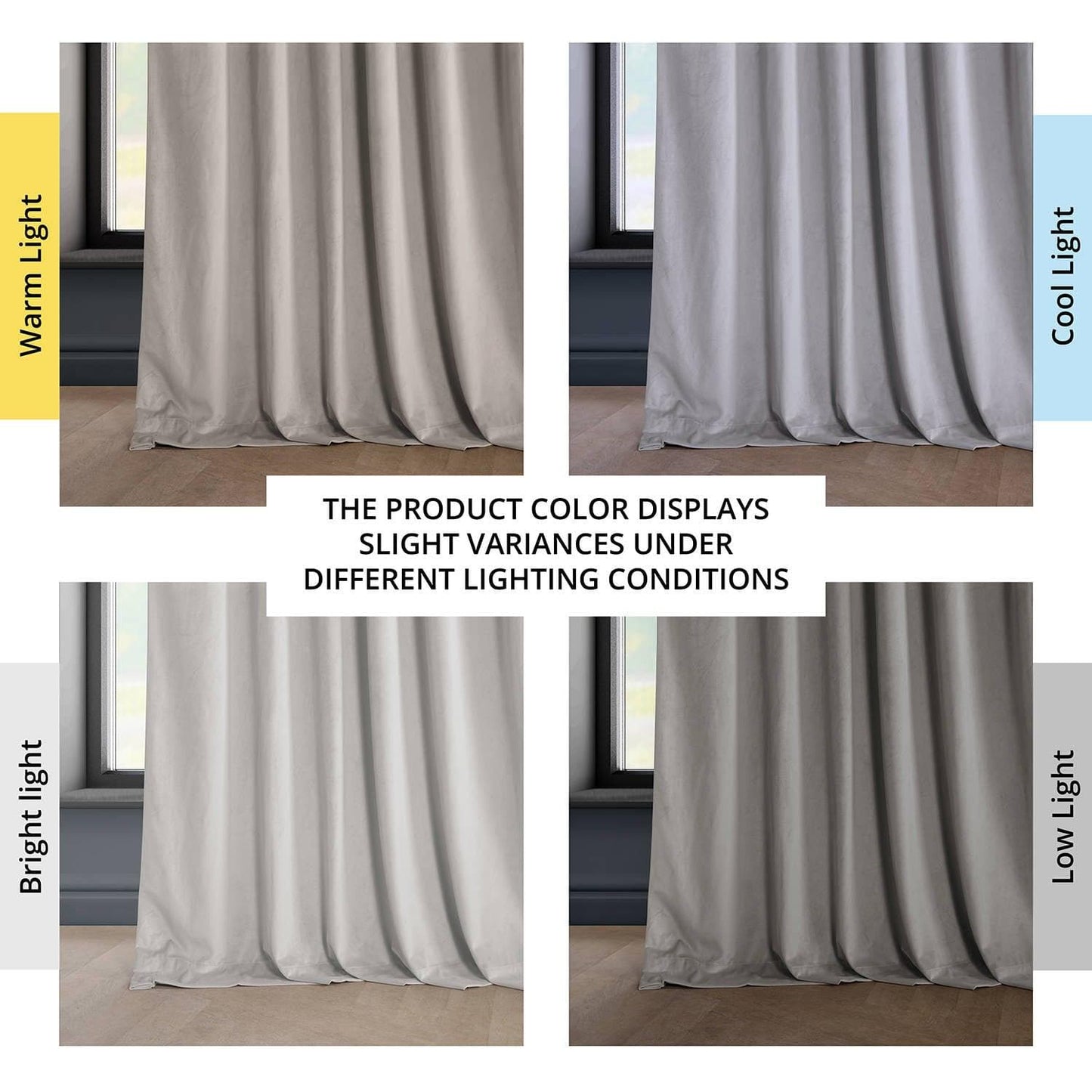 City Grey Heritage Plush Velvet Curtain - HalfPriceDrapes.com