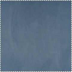 Denmark Blue Heritage Plush Velvet Room Darkening Curtain