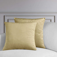 Western Tan Heritage Plush Velvet Cushion Covers - Pair - HalfPriceDrapes.com