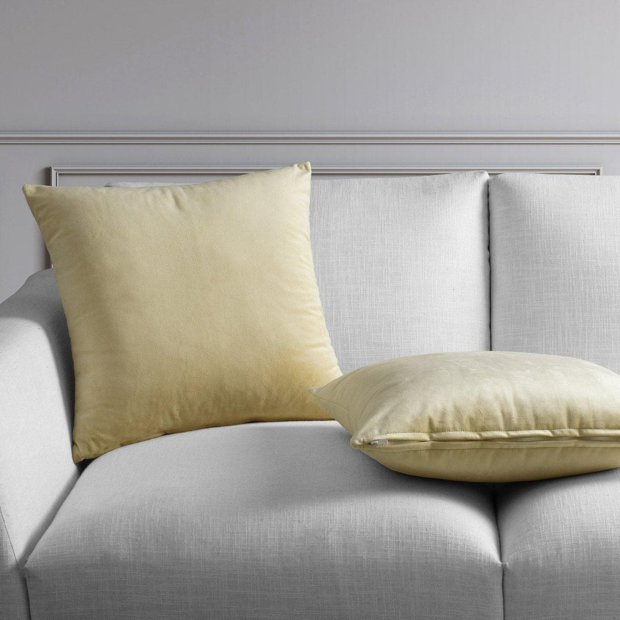 Western Tan Heritage Plush Velvet Cushion Covers - Pair - HalfPriceDrapes.com