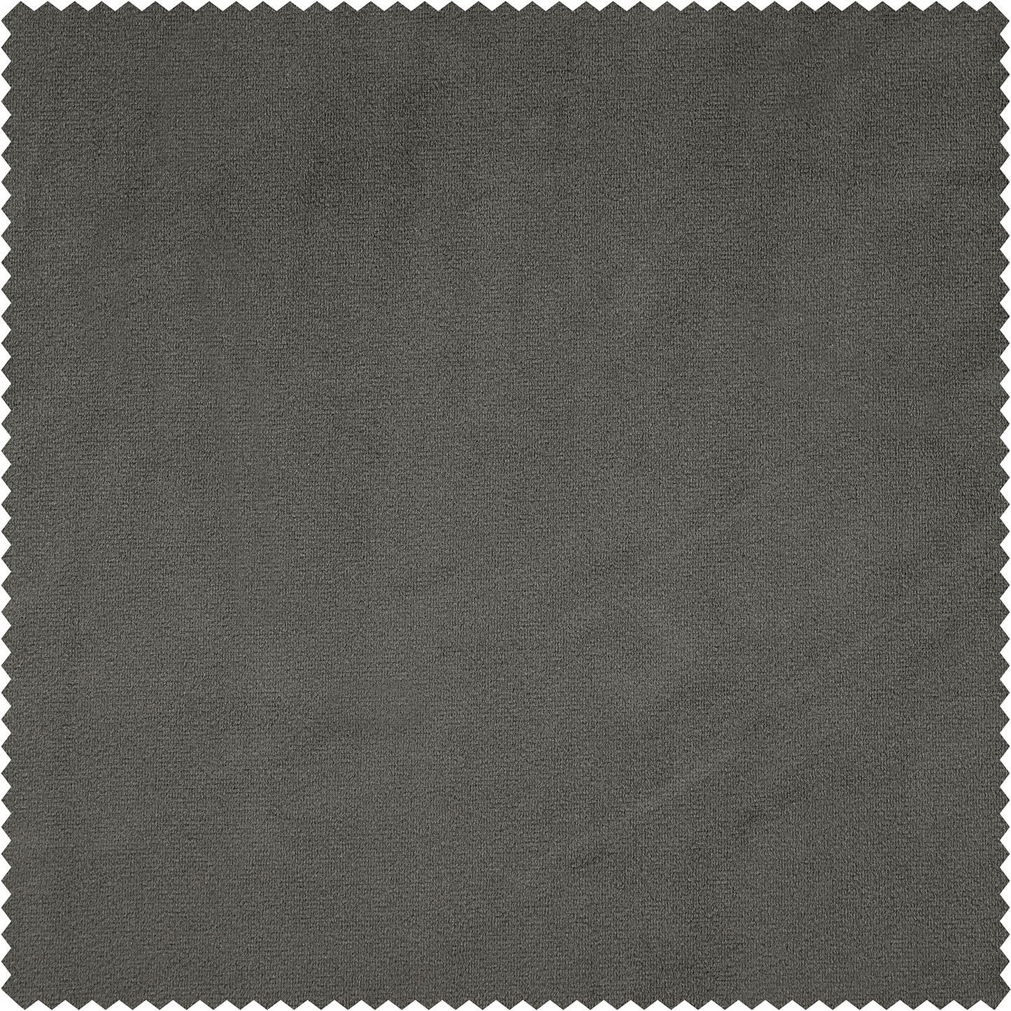 Pepper Grey Heritage Plush Velvet Custom Curtain
