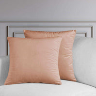 Peach Blossom Heritage Plush Velvet Cushion Covers - Pair - HalfPriceDrapes.com