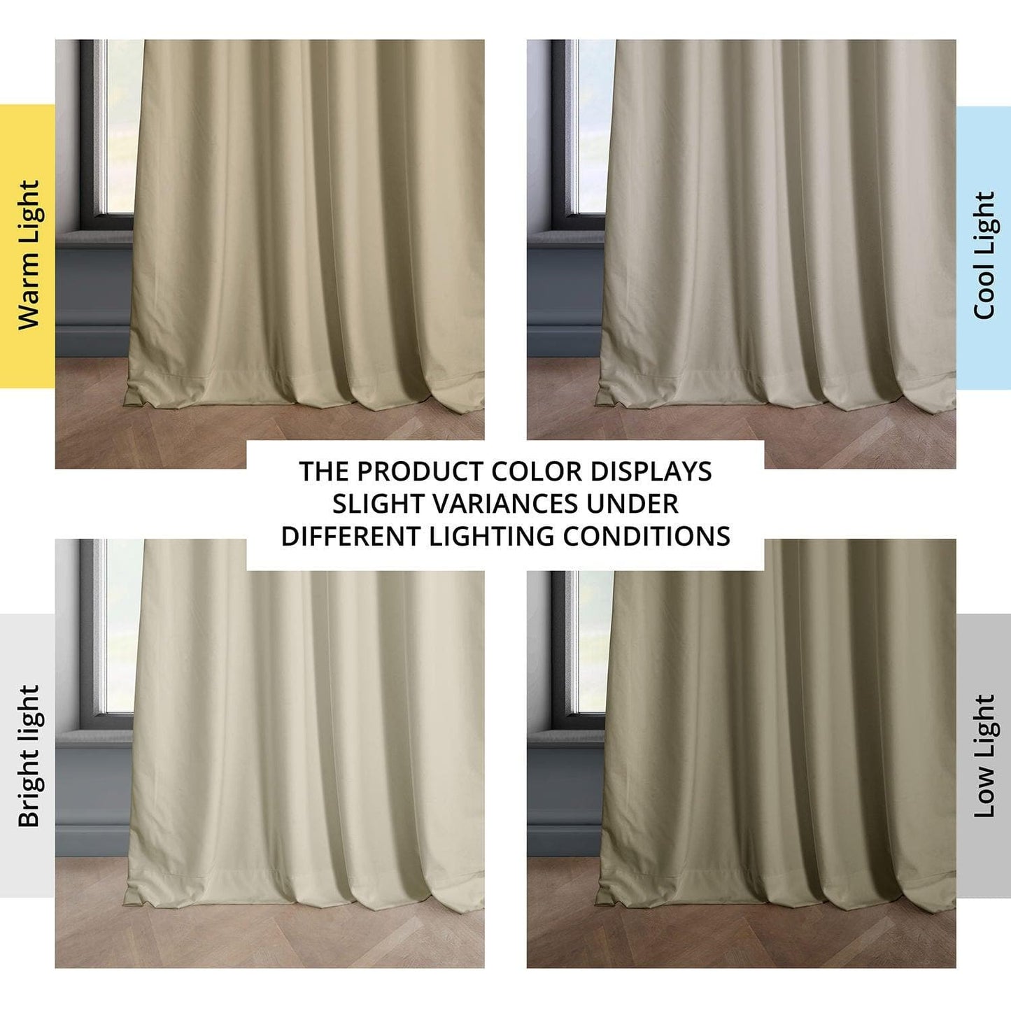 Macchiato Beige Heritage Plush Velvet Curtain - HalfPriceDrapes.com