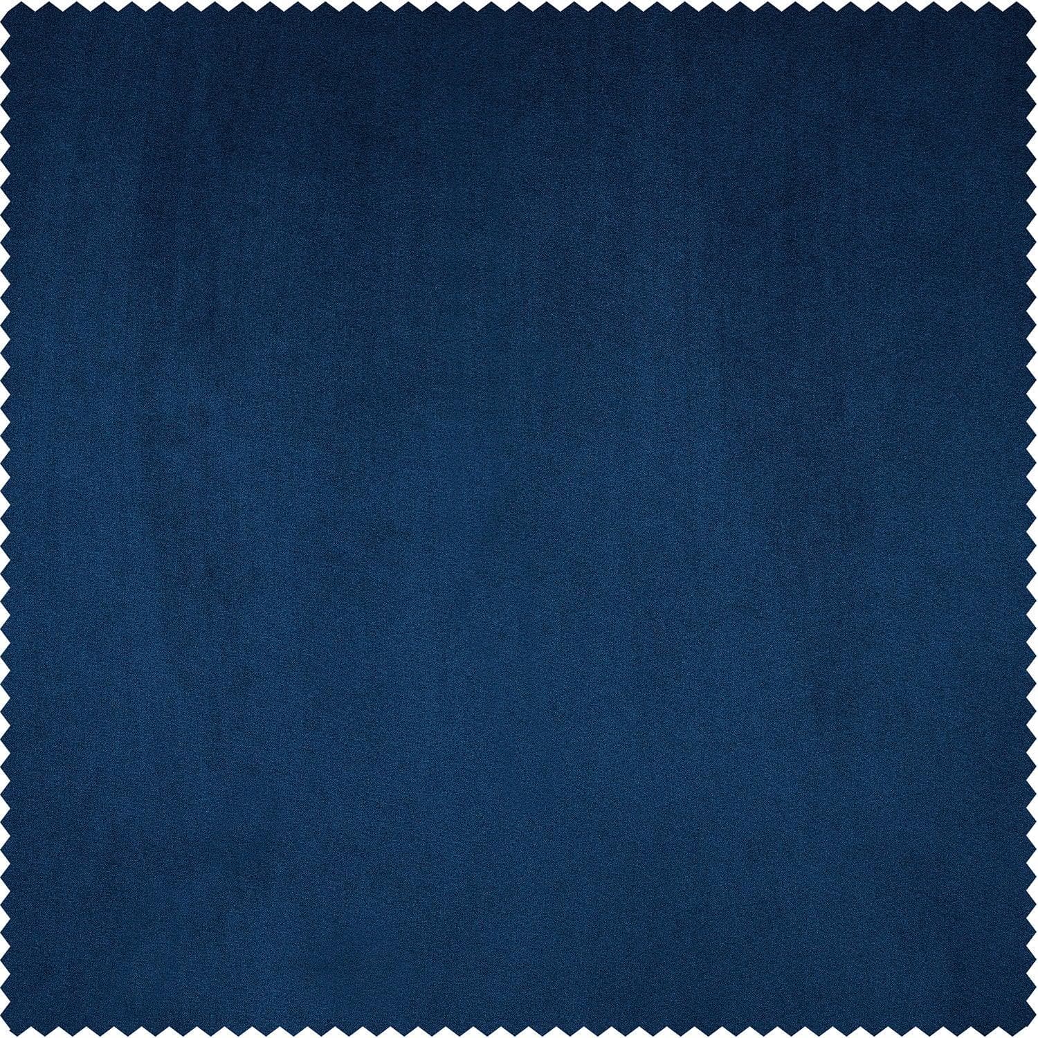 Pisces Blue Heritage Plush Velvet Custom Curtain