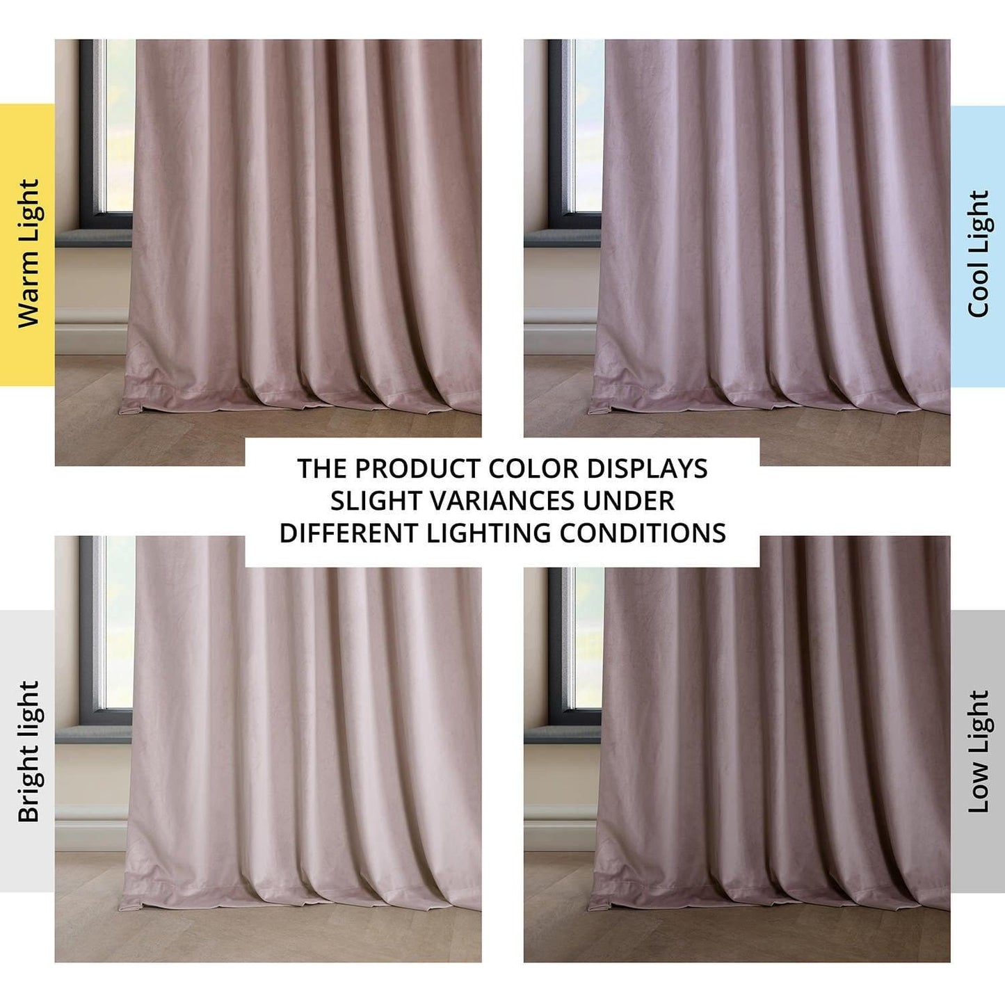 Mauve Heritage Plush Velvet Curtain - HalfPriceDrapes.com