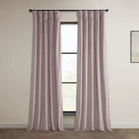 Mauve Heritage Plush Velvet Curtain - HalfPriceDrapes.com