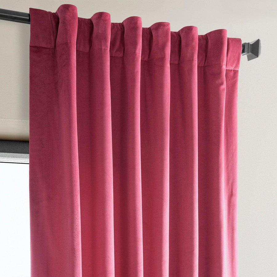 Dark Pink Heritage Plush Velvet Curtain - HalfPriceDrapes.com