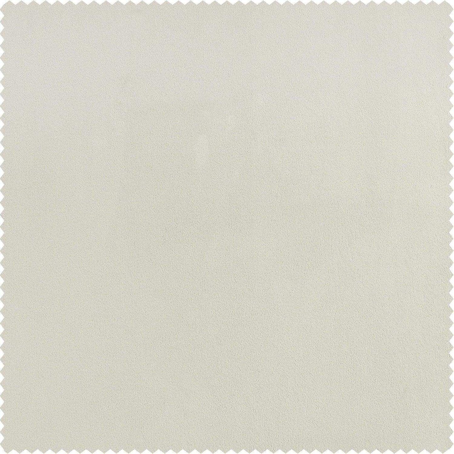 Misty White Signature Plush Velvet Swatch - HalfPriceDrapes.com