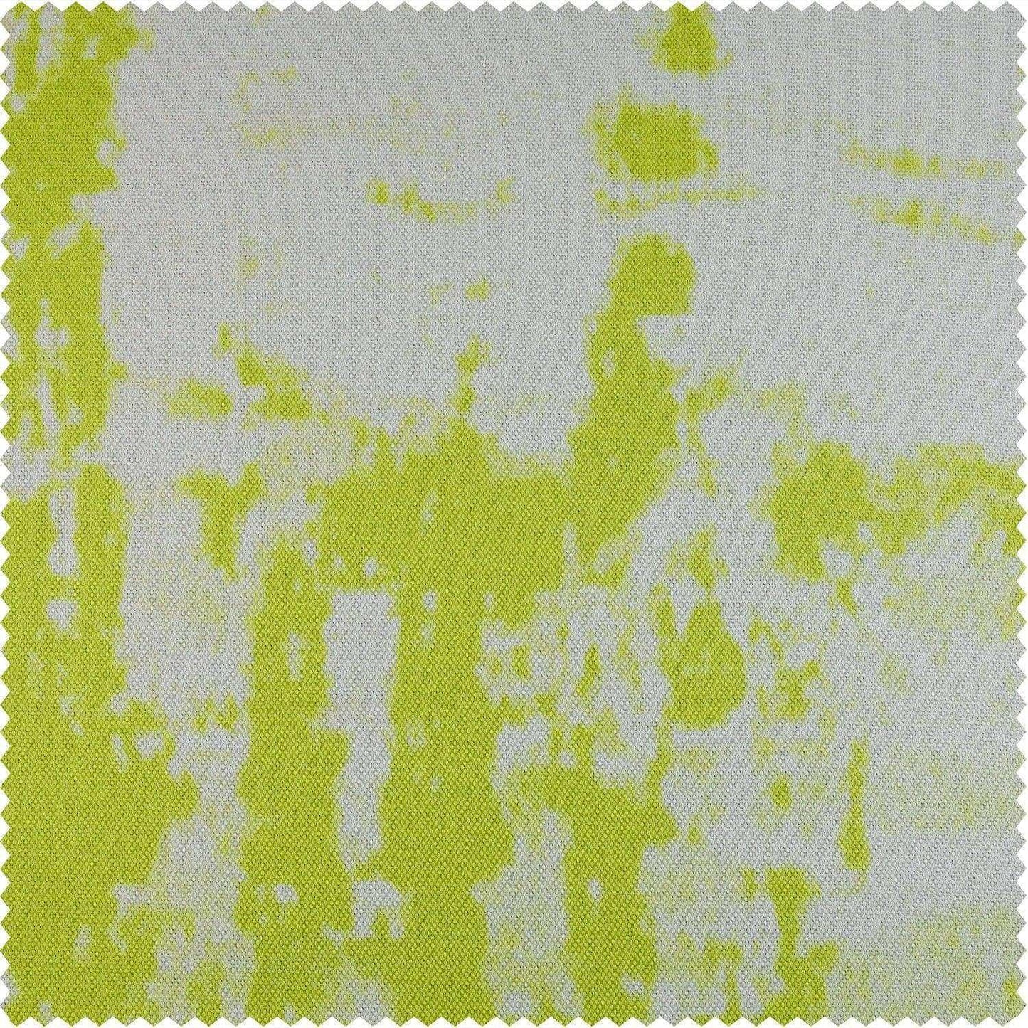 Dapple Green Printed Faux Linen Swatch - HalfPriceDrapes.com