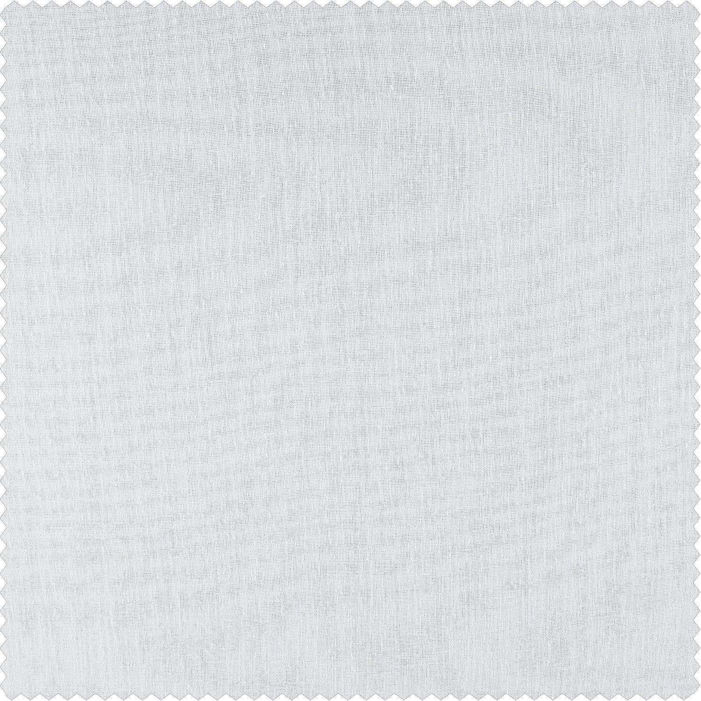 Aspen White Textured Faux Linen Swatch - HalfPriceDrapes.com
