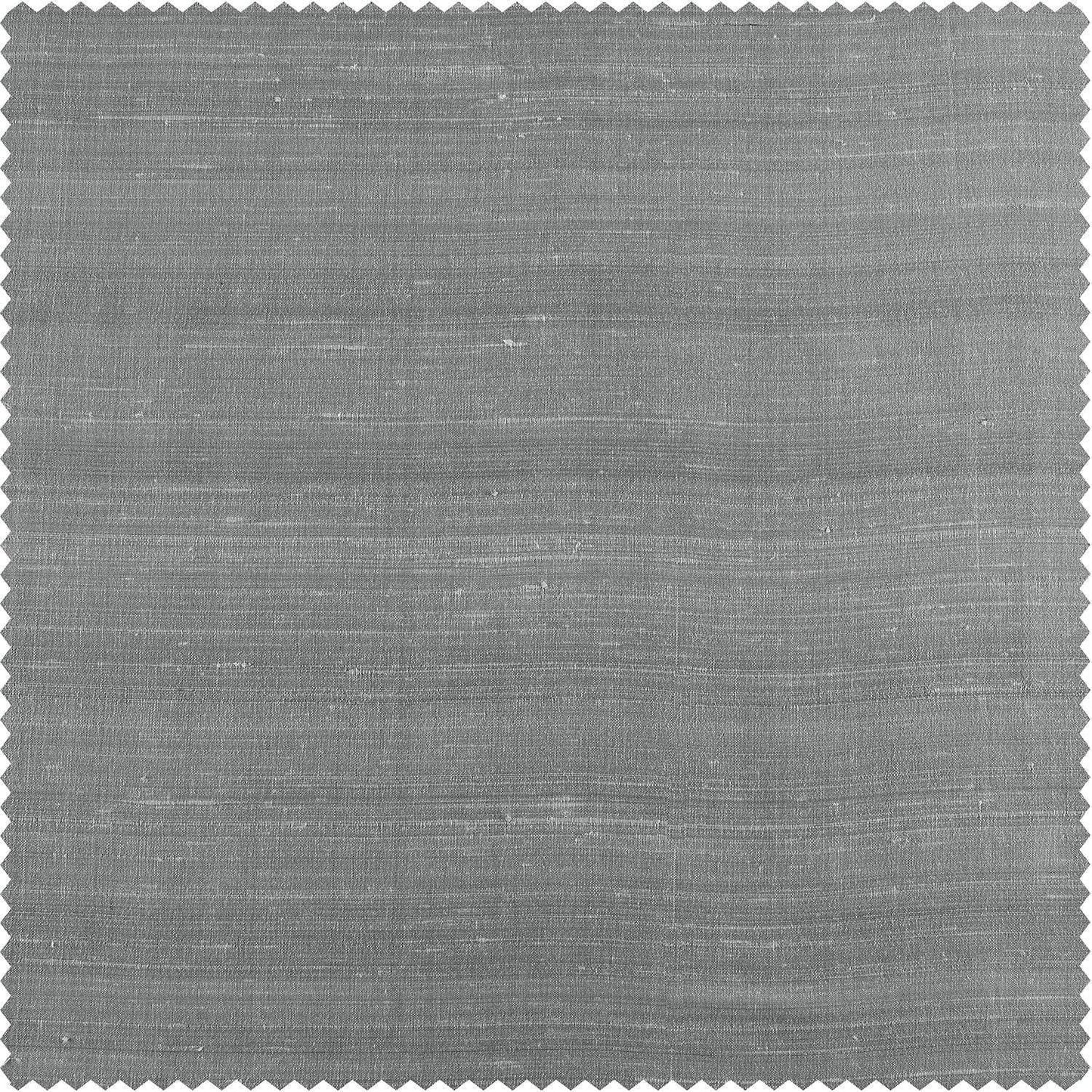 Mineral Grey Textured Dupioni Silk Swatch - HalfPriceDrapes.com