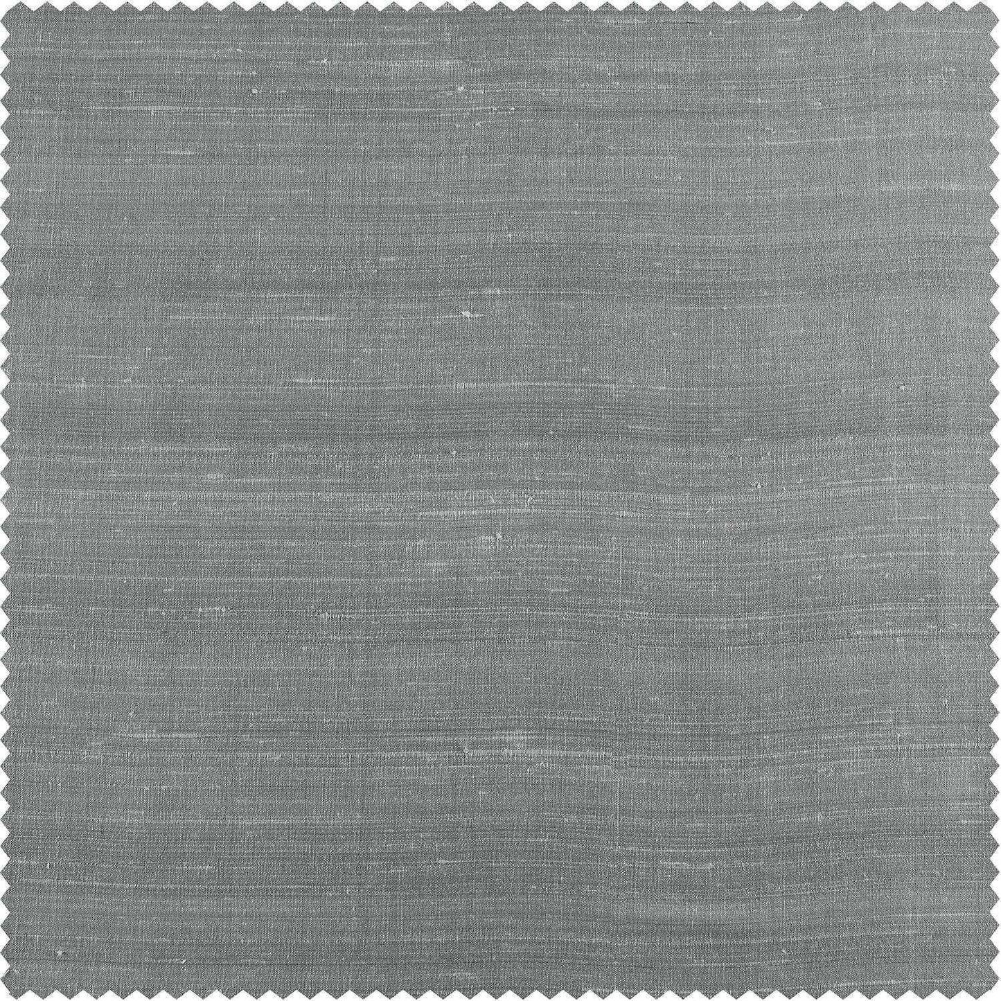Mineral Grey Textured Dupioni Silk Swatch - HalfPriceDrapes.com