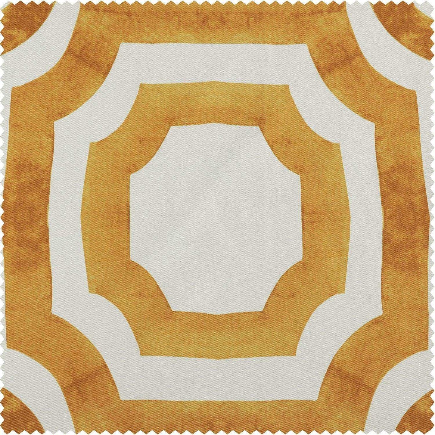 Mecca Gold Printed Cotton Swatch - HalfPriceDrapes.com