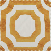 Mecca Gold Printed Cotton Swatch - HalfPriceDrapes.com