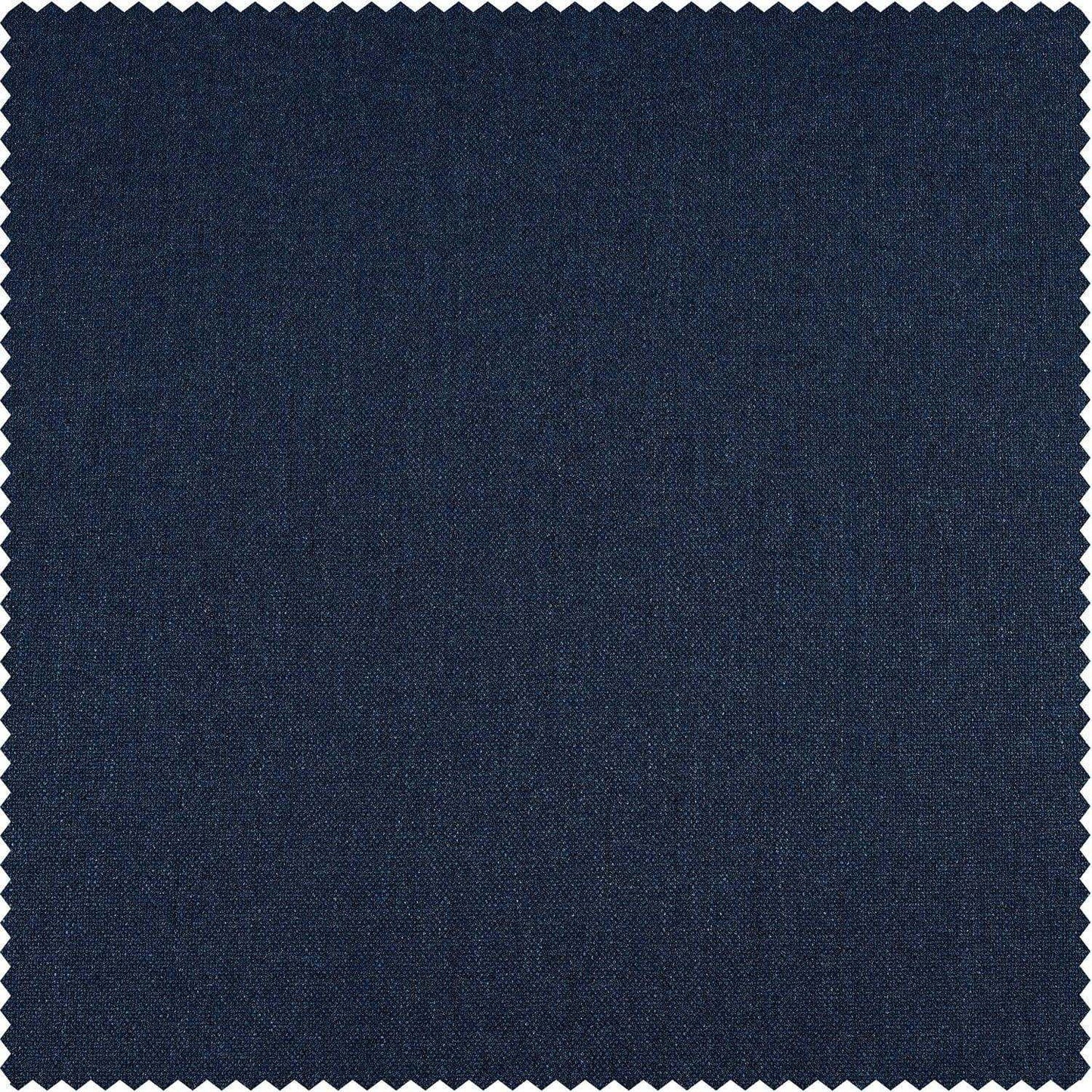 Indigo Thermal Cross Linen Weave Swatch - HalfPriceDrapes.com