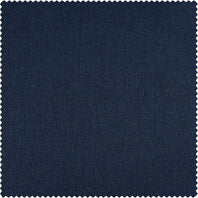 Indigo Thermal Cross Linen Weave Swatch - HalfPriceDrapes.com