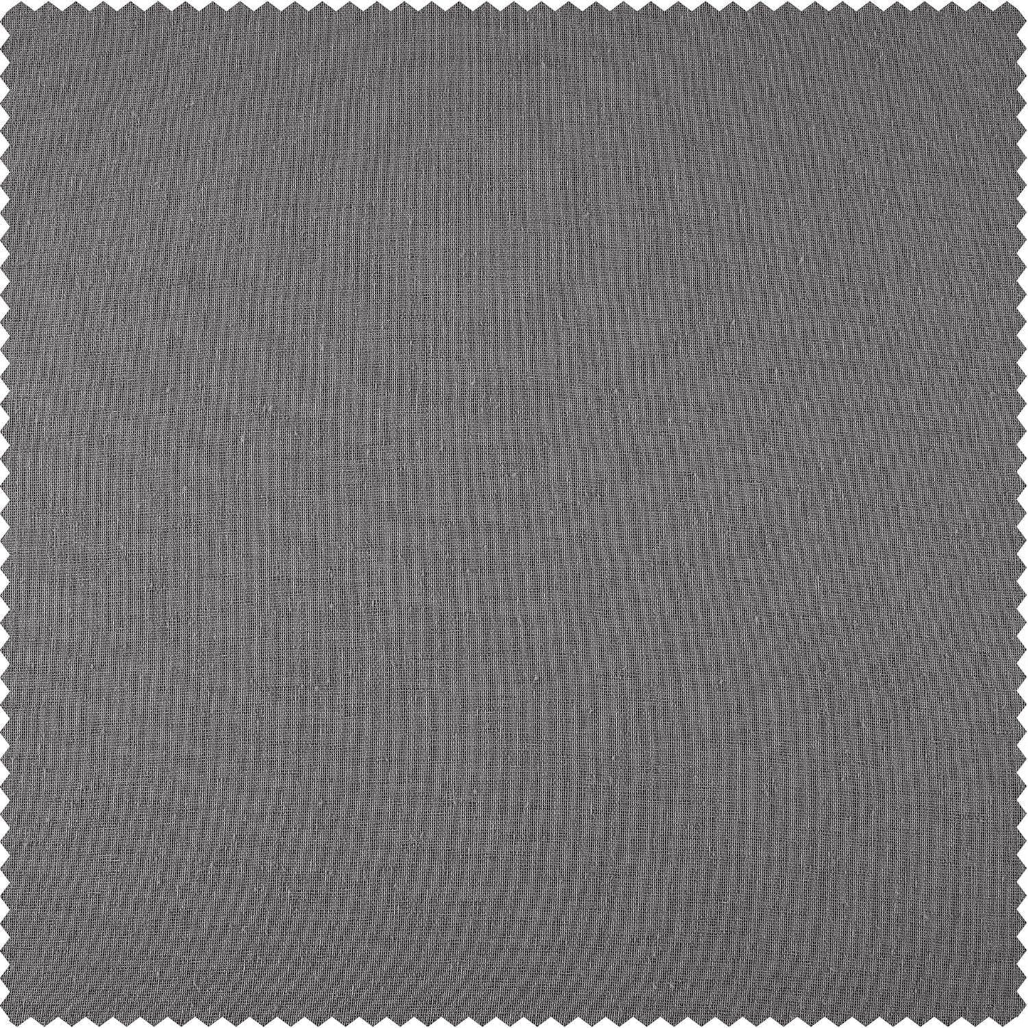 Gravel Grey Textured Faux Linen Swatch - HalfPriceDrapes.com