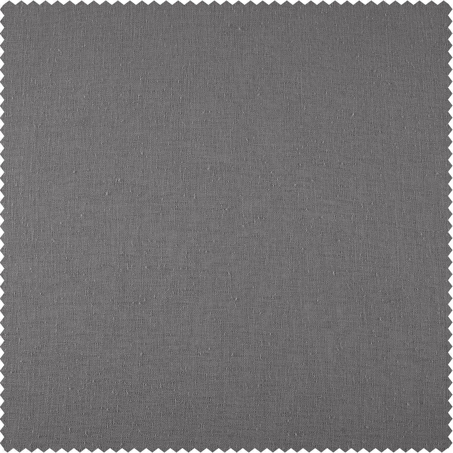 Gravel Grey Textured Faux Linen Swatch - HalfPriceDrapes.com