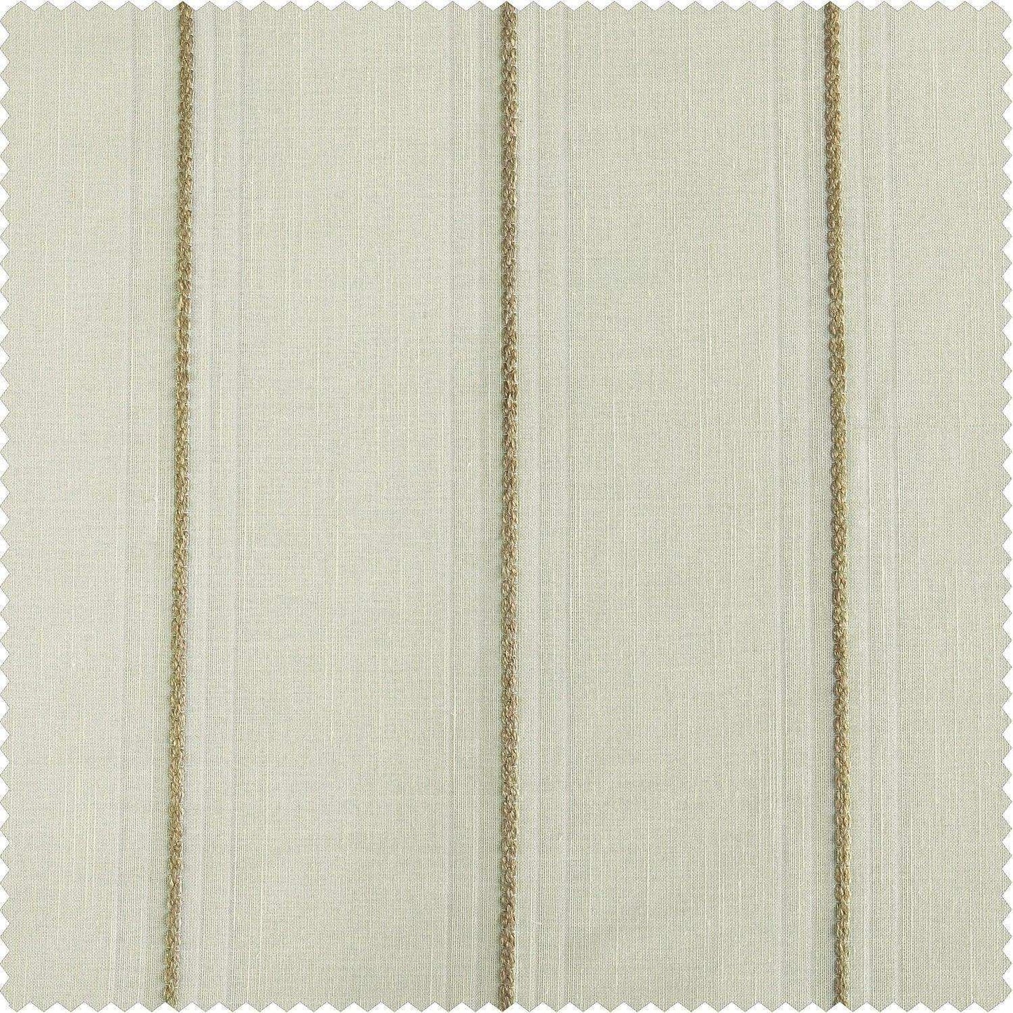 Aruba Gold Striped Linen Swatch - HalfPriceDrapes.com