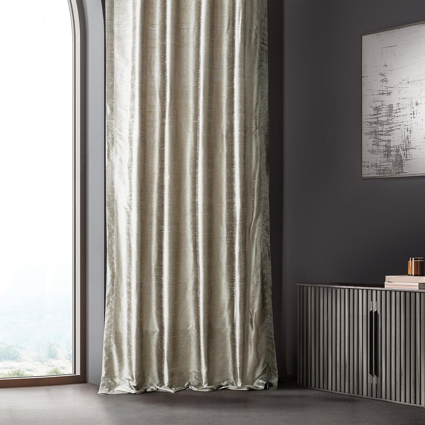 Cashmere Textured Dupioni Silk Curtain - HalfPriceDrapes.com