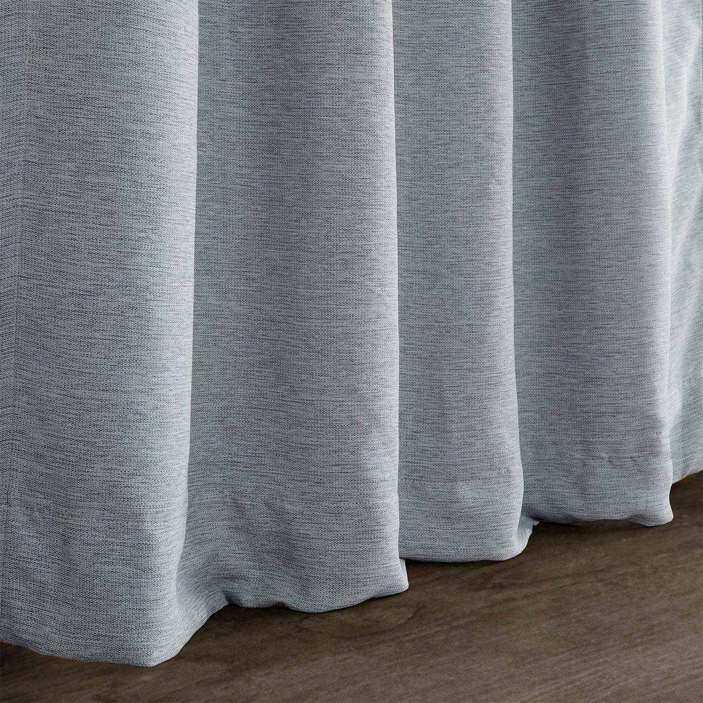 Gulf Blue Textured Bellino Room Darkening Curtain - HalfPriceDrapes.com