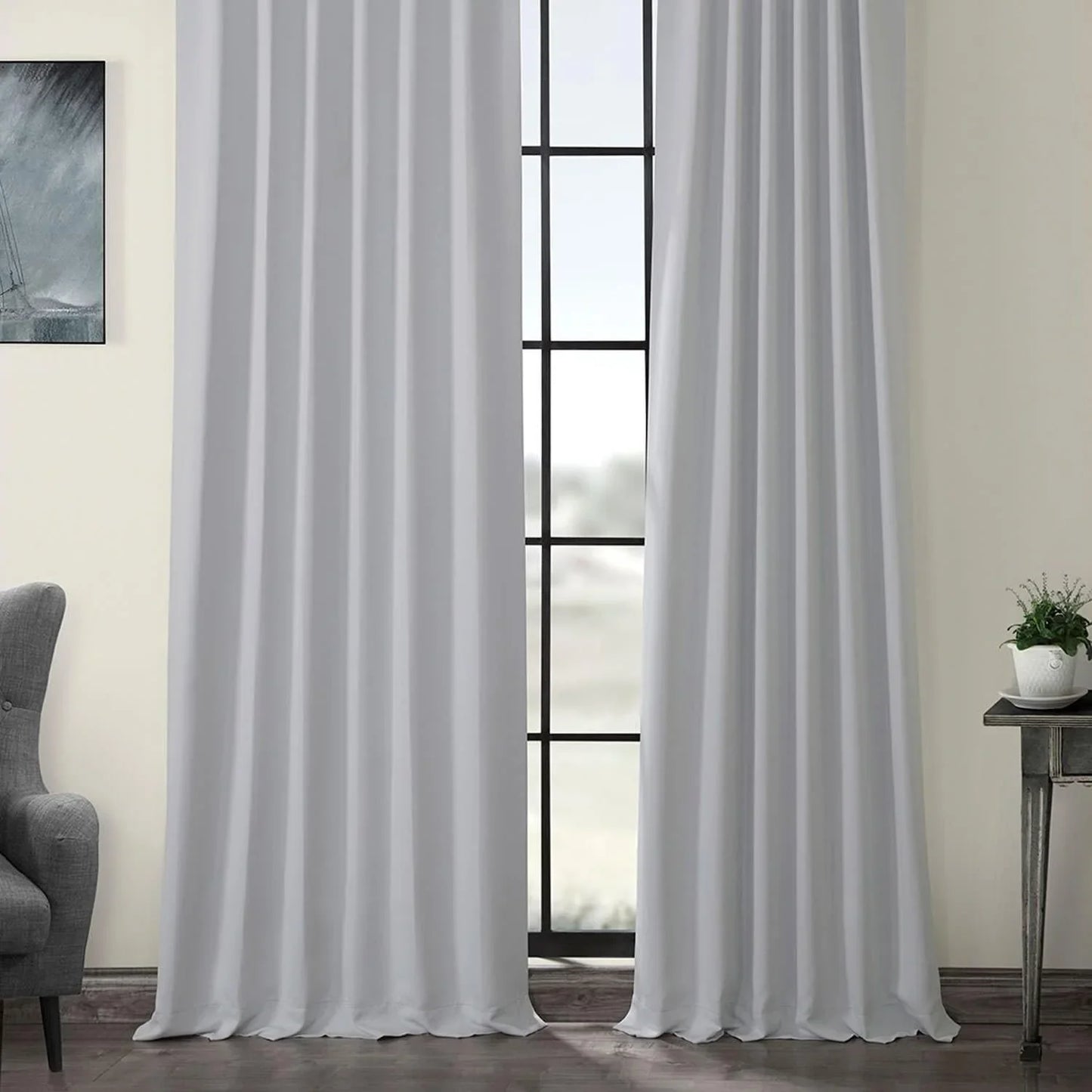 Arctic Grey Room Darkening Curtain - HalfPriceDrapes.com