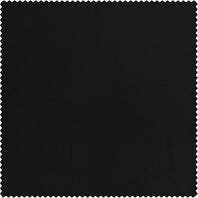 Jet Black Solid Polyester Swatch - HalfPriceDrapes.com