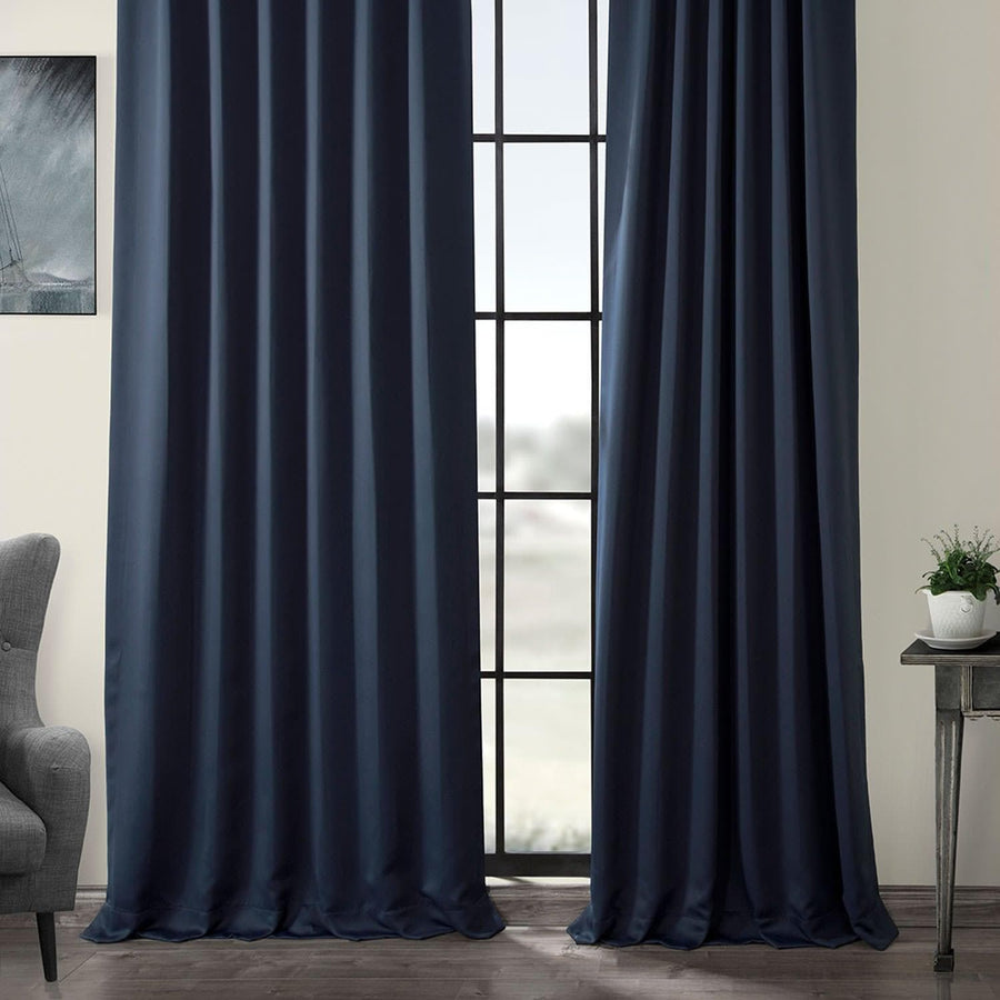 Navy Blue Room Darkening Curtain - HalfPriceDrapes.com