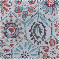 Rio Multi Printed Faux Linen Swatch - HalfPriceDrapes.com