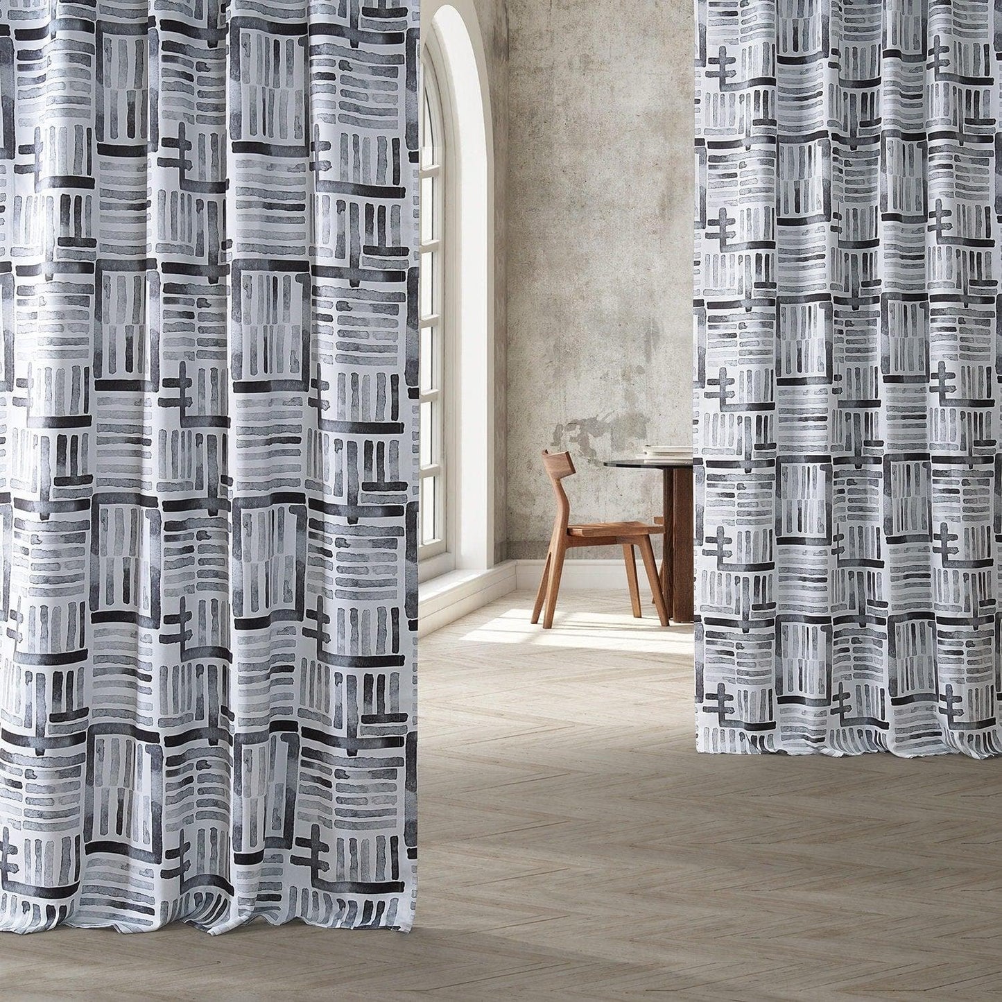 Hashtag Basic Black Room Darkening Curtain - HalfPriceDrapes.com