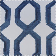 Rhombus Night Blue Swatch - HalfPriceDrapes.com
