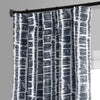 Matchstick Charcoal Black Room Darkening Curtain - HalfPriceDrapes.com