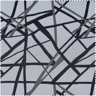 Gridlock Black Steel Swatch - HalfPriceDrapes.com