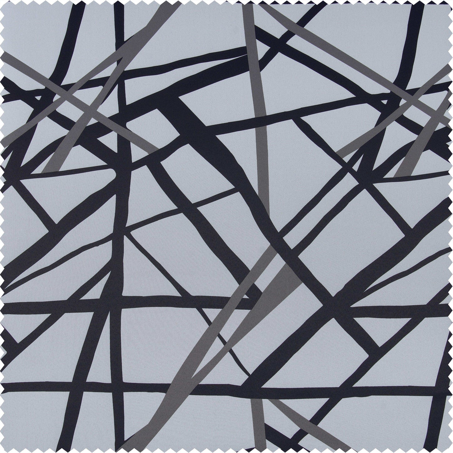 Gridlock Black Steel Swatch - HalfPriceDrapes.com