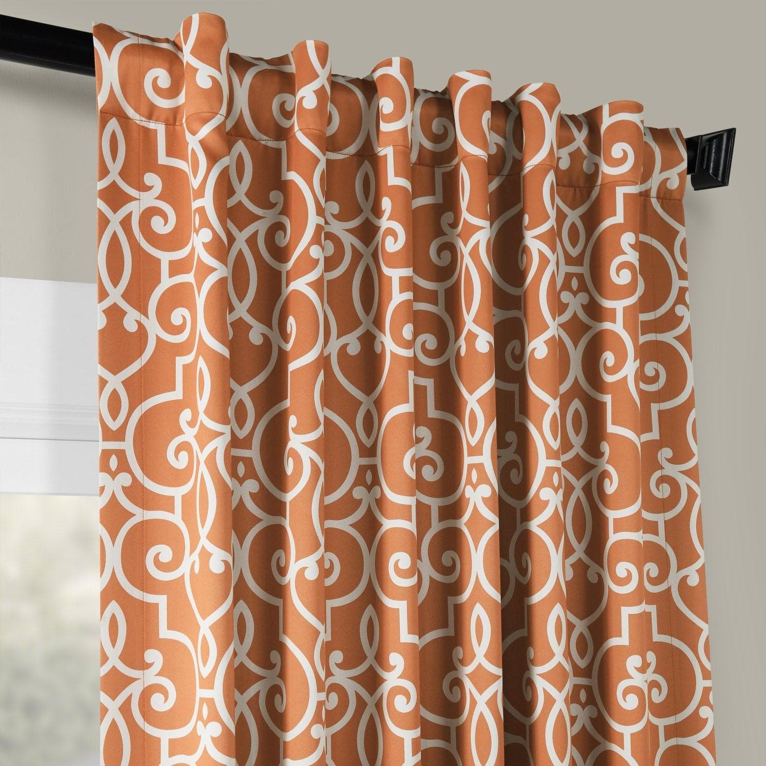 Nouveau Rust Room Darkening Curtain