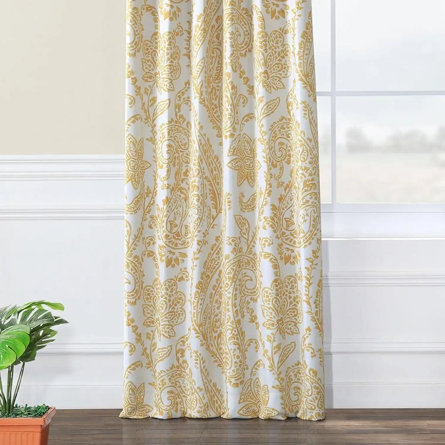 Team Time Yellow Room Darkening Curtain