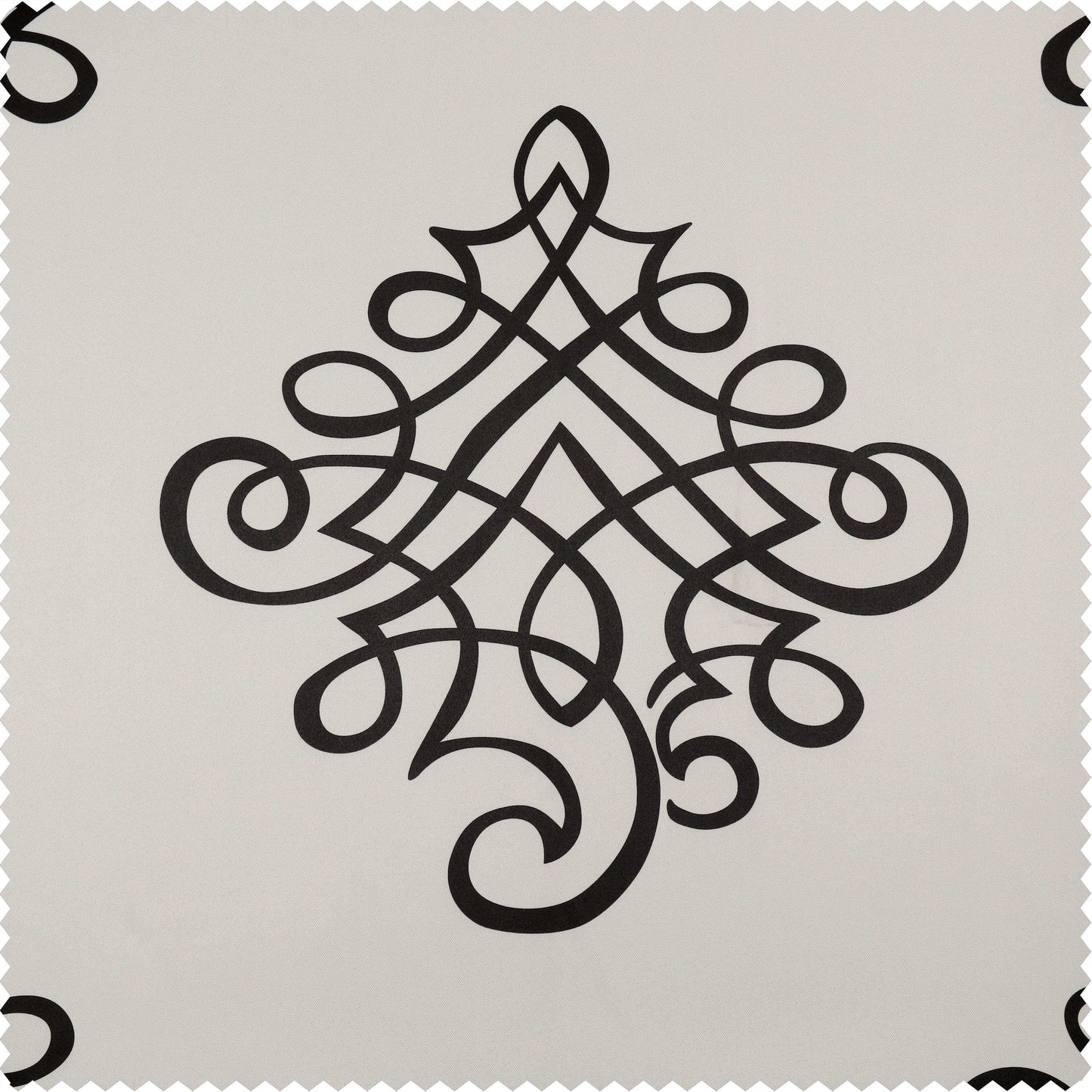 Tugra Printed Polyester Swatch - HalfPriceDrapes.com