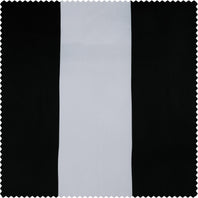 Awning Black & Fog White Striped Printed Polyester Swatch - HalfPriceDrapes.com