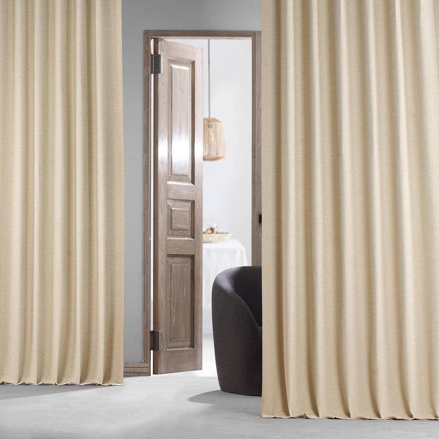 Candlelight Textured Bellino Room Darkening Curtain