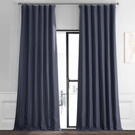 Wild Blue Textured Bellino Room Darkening Curtain