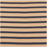 Blue & Beige Striped Hand Weaved Cotton Swatch - HalfPriceDrapes.com