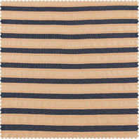 Blue & Beige Striped Hand Weaved Cotton Swatch - HalfPriceDrapes.com