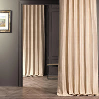 Sandcastle Tan Striped Hand Weaved Cotton Curtain